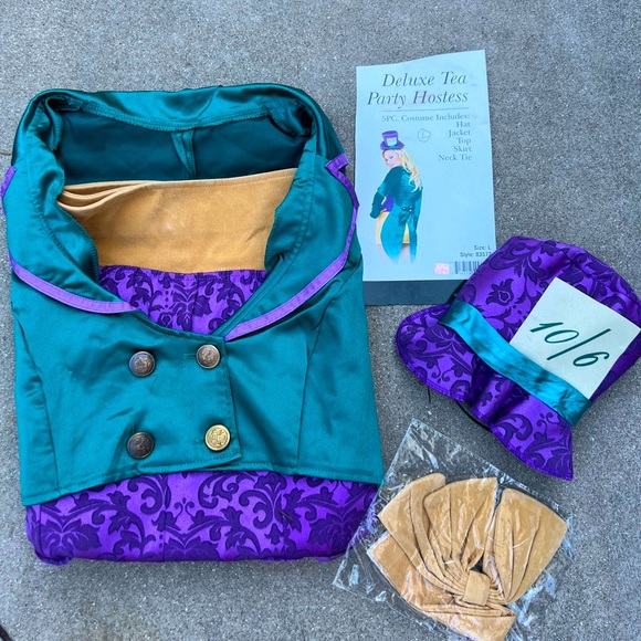 Mad Hatter, Tea Party Hostess Halloween Costume - Picture 1 of 2